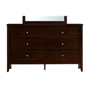 Glory Furniture Daniel G1312-D-25 6 Drawer Dresser - Cappuccino