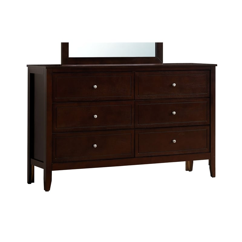 Glory Furniture Daniel G1312-D-25 6 Drawer Dresser - Cappuccino