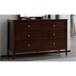 Glory Furniture Daniel G1312-D-25 6 Drawer Dresser - Cappuccino