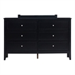 Glory Furniture Daniel G1313-D-50 6 Drawer Dresser - Black