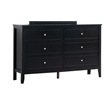 Glory Furniture Daniel G1313-D-50 6 Drawer Dresser - Black
