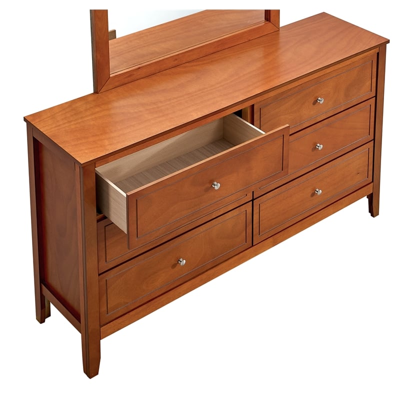 Glory Furniture Daniel G1314-D-60 6 Drawer Dresser - Oak