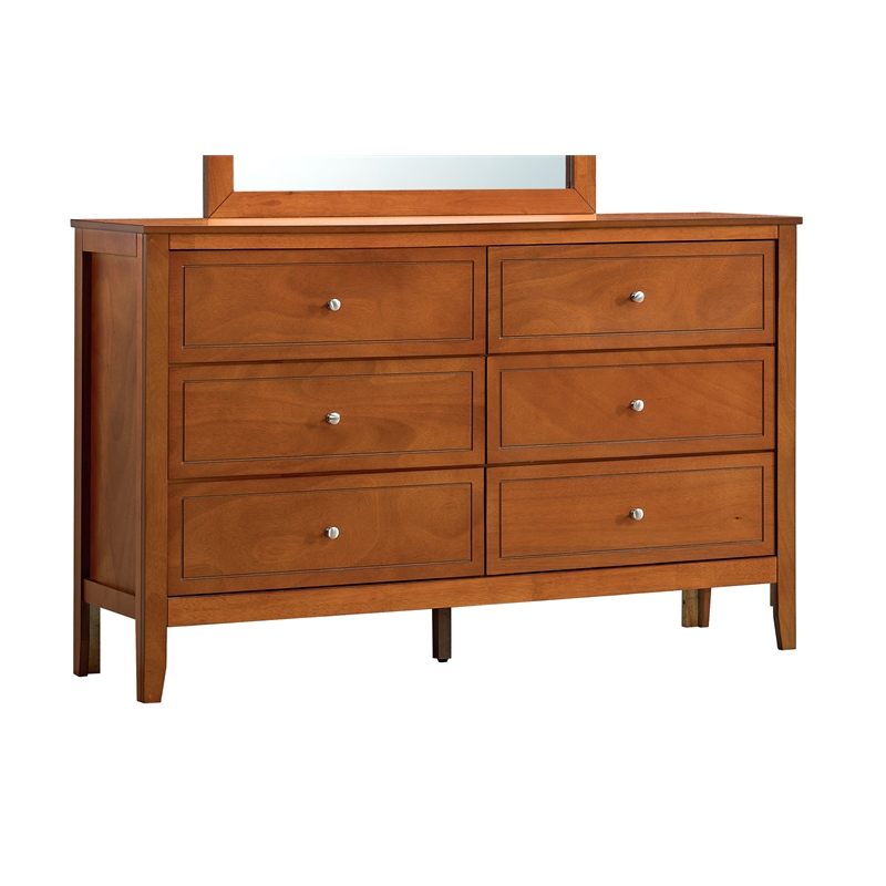 Glory Furniture Daniel G1314-D-60 6 Drawer Dresser - Oak