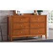 Glory Furniture Daniel G1314-D-60 6 Drawer Dresser - Oak