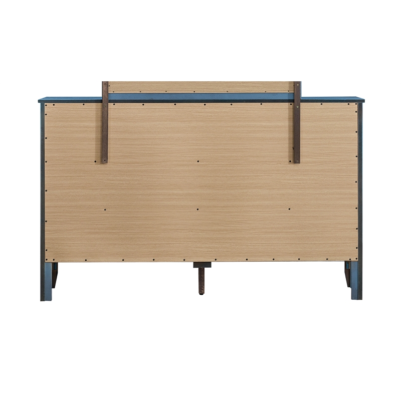 Glory Furniture Daniel G1316-D-80 6 Drawer Dresser - Teal
