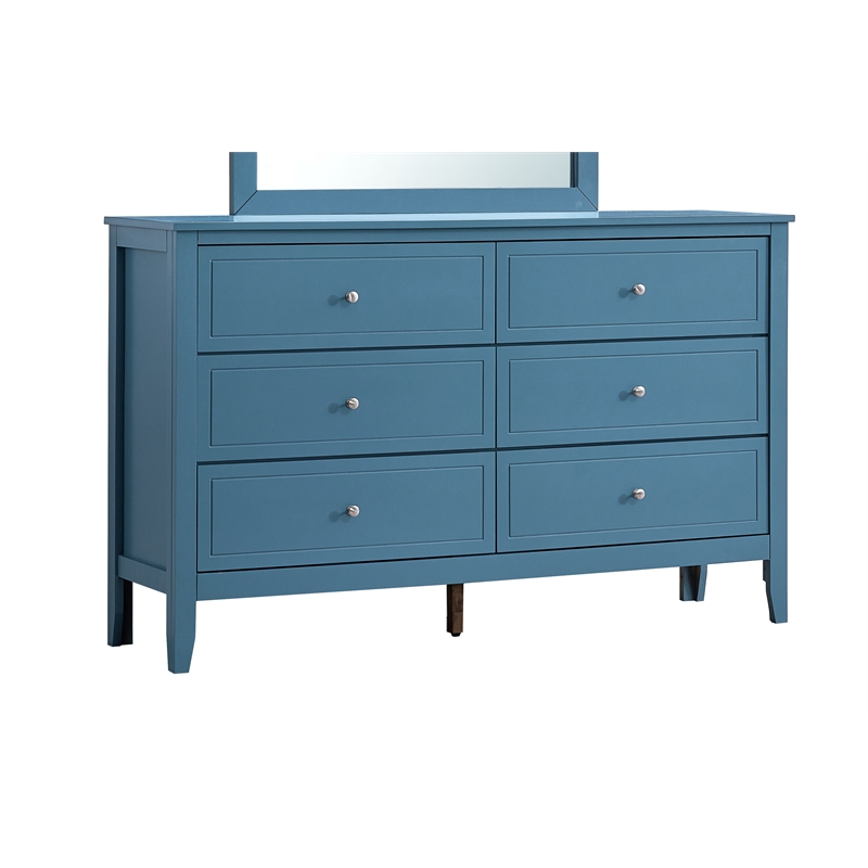Glory Furniture Daniel G1316-D-80 6 Drawer Dresser - Teal