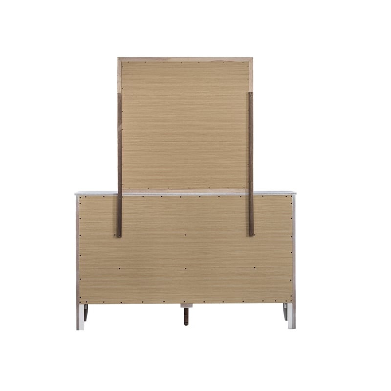 Glory Furniture Daniel G1317-D-90 Transitional 6 Drawer Dresser - White