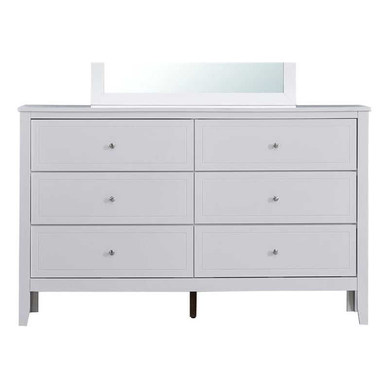 Glory Furniture Daniel G1317-D-90 Transitional 6 Drawer Dresser - White