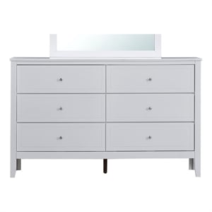 Glory Furniture Daniel G1317-D-90 Transitional 6 Drawer Dresser - White