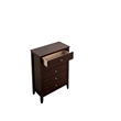 Glory Furniture Daniel G1312-CH-25 Transitional Wood 5 Drawer Chest - Cappuccino