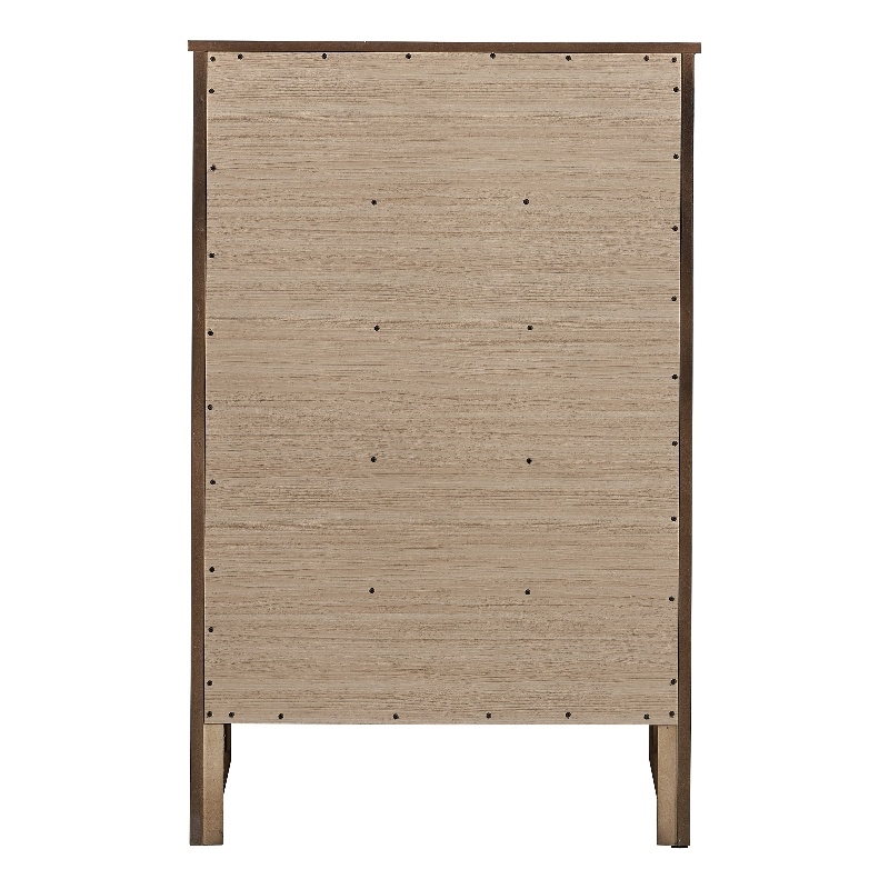 Glory Furniture Daniel G1312-CH-25 Transitional Wood 5 Drawer Chest - Cappuccino