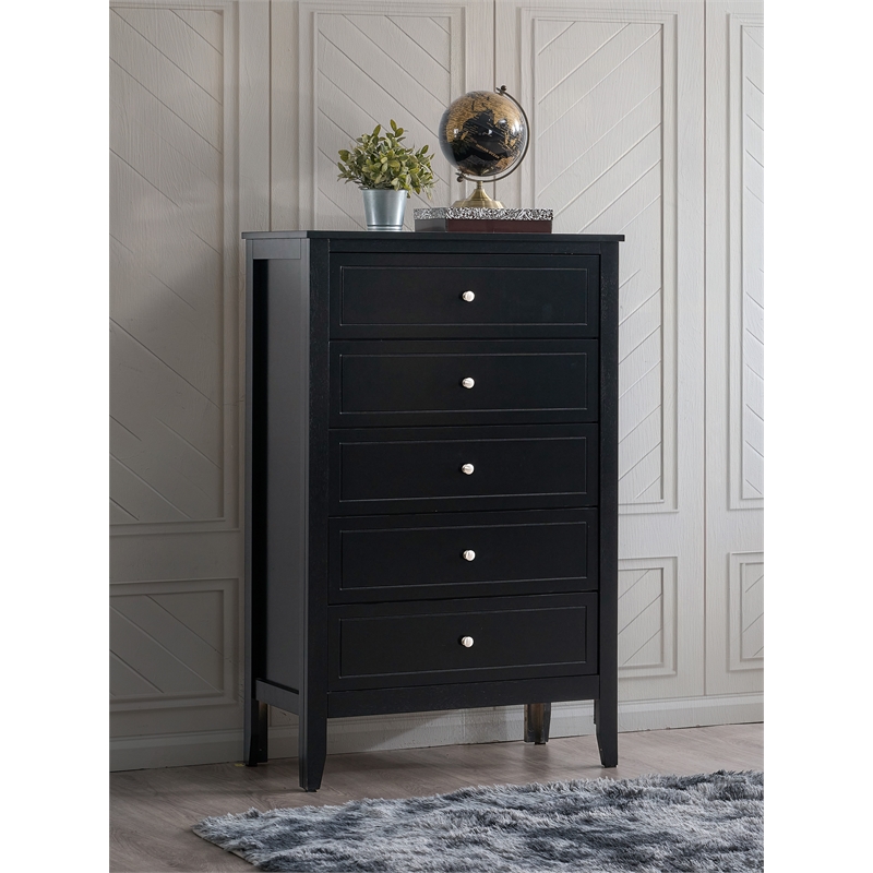 Glory Furniture Daniel G1313-CH-50 5 Drawer Chest - Black