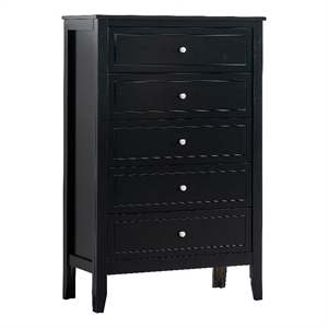 Glory Furniture Daniel G1313-CH-50 5 Drawer Chest - Black
