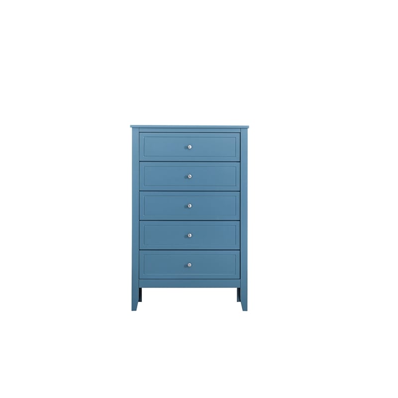 Glory Furniture Daniel G1316-CH-80 5 Drawer Chest - Teal