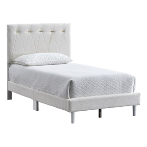 Glory Furniture Sinclair G001608-TB-UP Twin Bed   WHEAT Teddy Bear Fabric