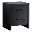 Glory Furniture Morris G0092-N  2 Drawer Wooden Nightstand Black