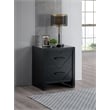 Glory Furniture Morris G0092-N  2 Drawer Wooden Nightstand Black