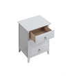 Glory Furniture Daniel G0090-N 3 Drawer Wooden Nightstand White