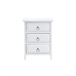 Glory Furniture Daniel G0090-N 3 Drawer Wooden Nightstand White