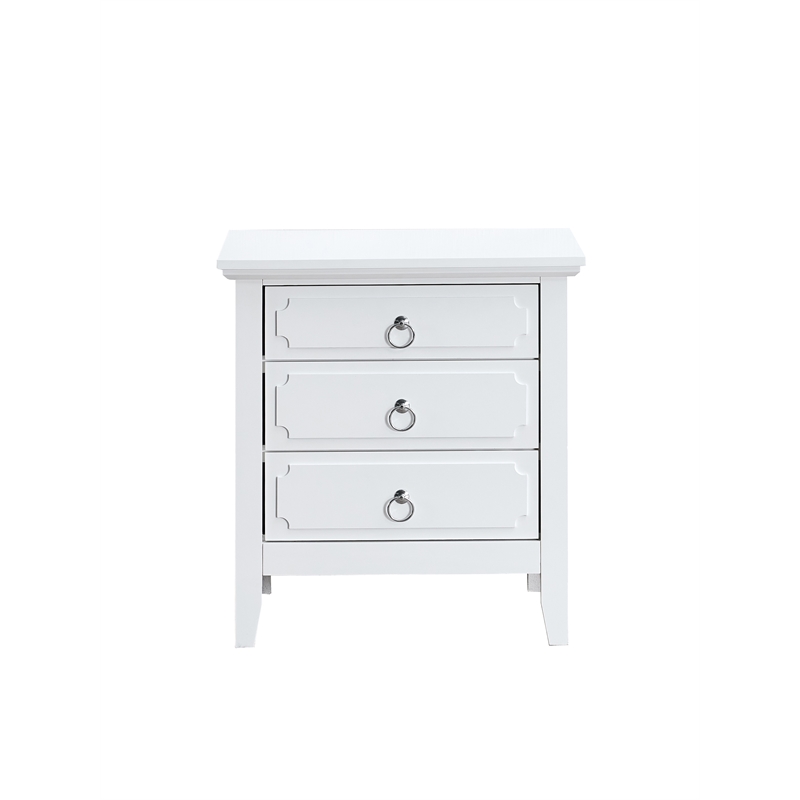 Glory Furniture Hammond G0091-N 3 Drawer Nightstand White