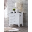 Glory Furn Hammond G5490-N2-SMART  3 Dr Power Nightstand w Speakers White