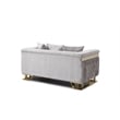 Glory Furniture Rebecca G00195A-L Loveseat Shimmering Silver Velvet