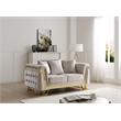 Glory Furniture Rebecca G00195A-L Loveseat Shimmering Silver Velvet