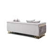 Glory Furniture Rebecca G00195A-S Sofa Shimmering Silver Velvet