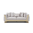 Glory Furniture Rebecca G00195A-S Sofa Shimmering Silver Velvet