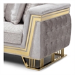 Glory Furniture Rebecca G00195A-S Sofa Shimmering Silver Velvet