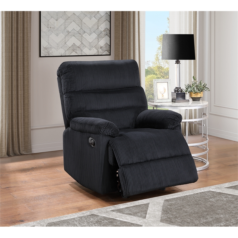 Glory Furniture Lucie G00250A-RC Glider Recliner  Black