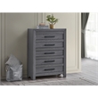 Glory Furniture Rustica G005203-Ch 5 Drawer Chest Gray