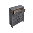 Glory Furniture Rustica G005203-Ch 5 Drawer Chest Gray