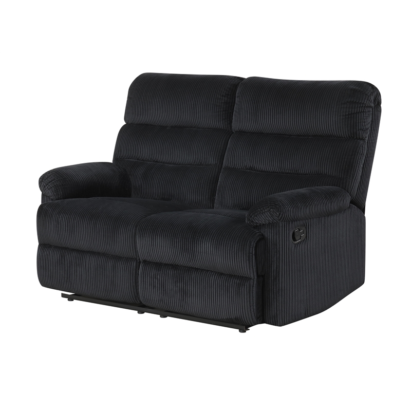 Glory Furniture Lucie G00250A-RL Casual Reclining Loveseat Black