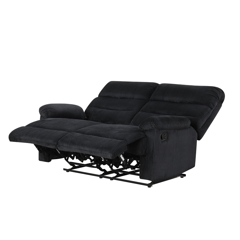 Glory Furniture Lucie G00250A-RL Casual Reclining Loveseat Black