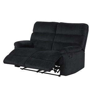 Glory Furniture Lucie G00250A-RL Casual Reclining Loveseat Black
