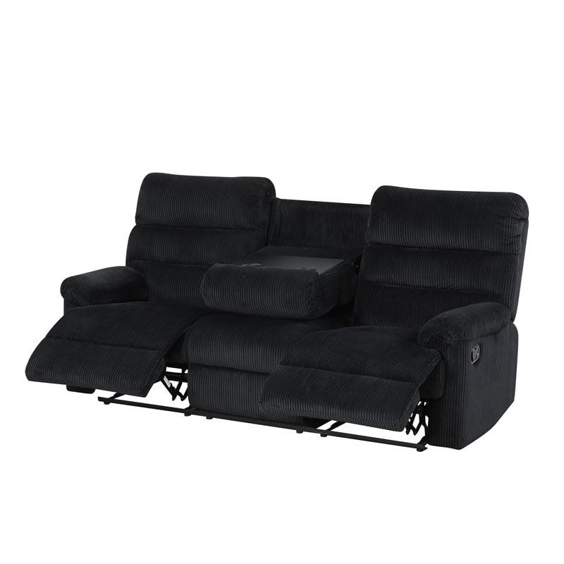 Glory Furniture Lucie G00250A-RS Casual Reclining Sofa Black