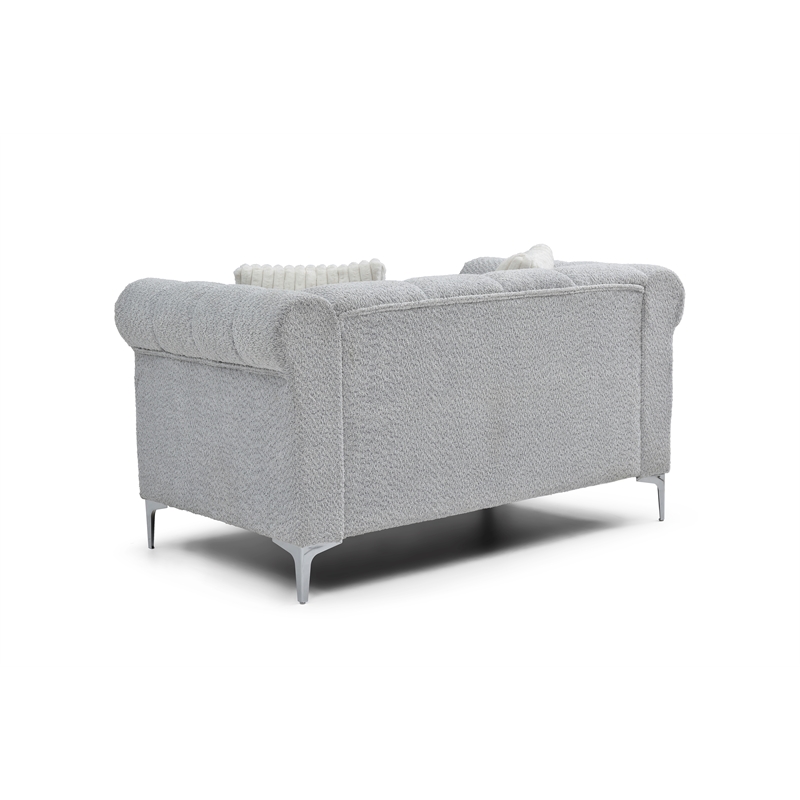 Glory Furniture Sammy G00340A-L Mid Century Modern Loveseat GRAY