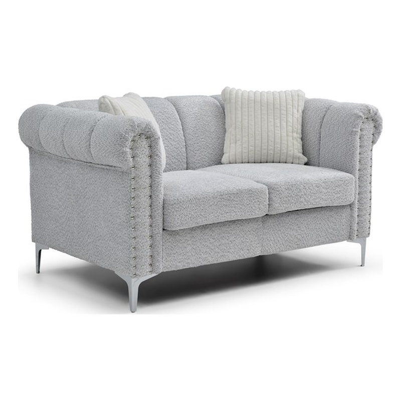 Glory Furniture Sammy G00340A-L Mid Century Modern Loveseat GRAY
