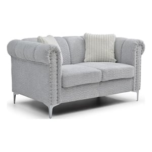 Glory Furniture Sammy G00340A-L Mid Century Modern Loveseat GRAY