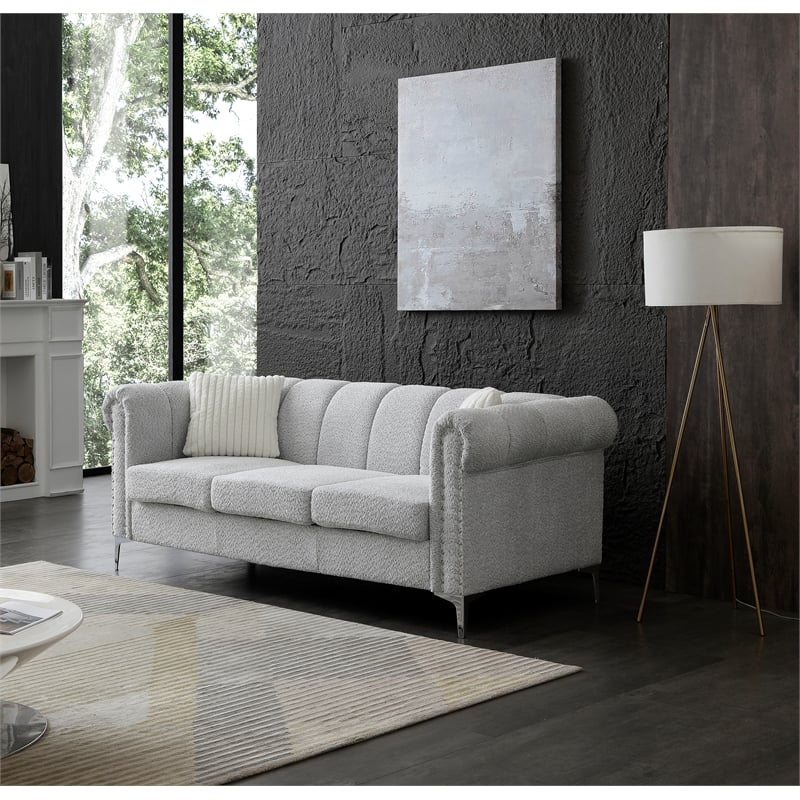 Glory Furniture Sammy G00340A-S Mid Century Modern Sofa GRAY