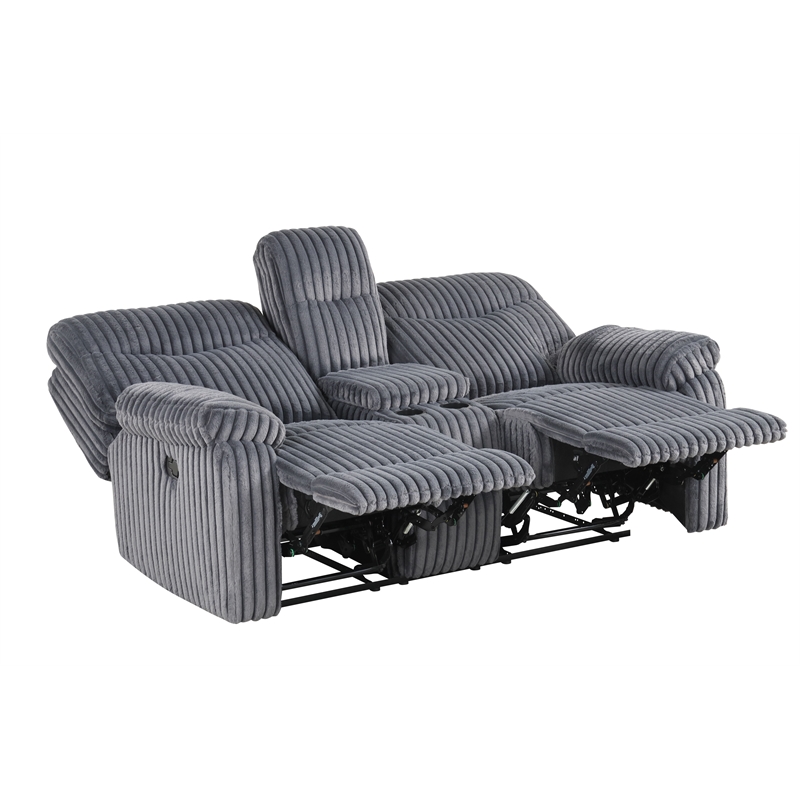 Glory Furniture Comfy G00880A-RL Reclining Loveseat Gray