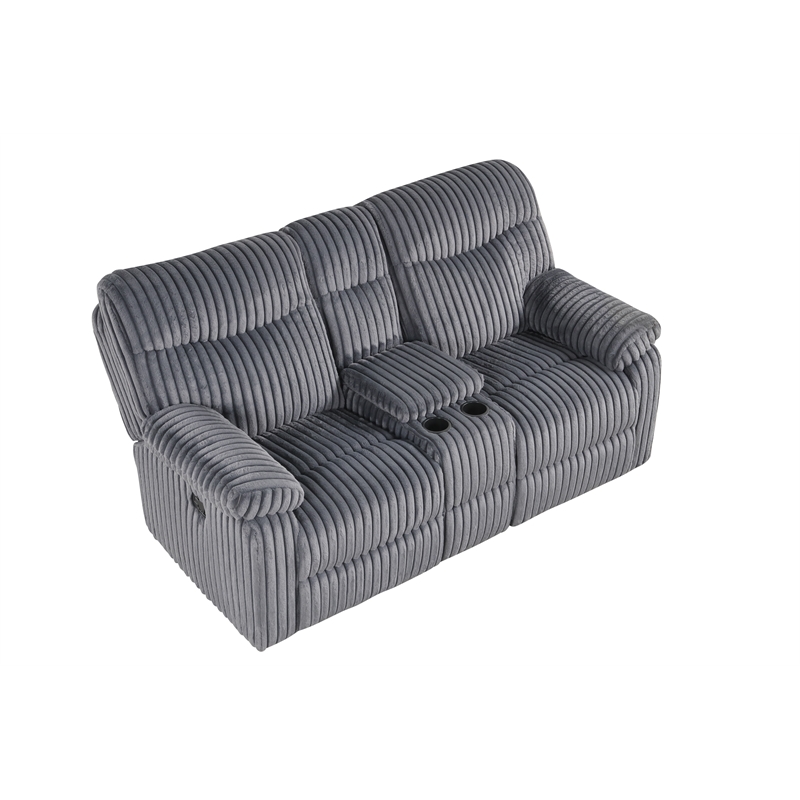 Glory Furniture Comfy G00880A-RL Reclining Loveseat Gray