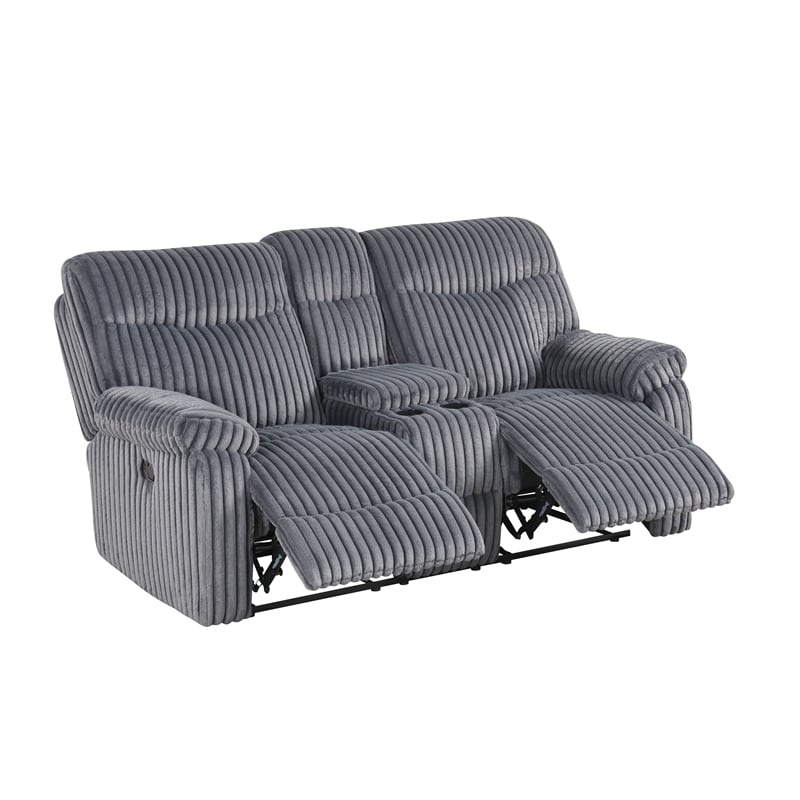 Glory Furniture Comfy G00880A-RL Reclining Loveseat Gray