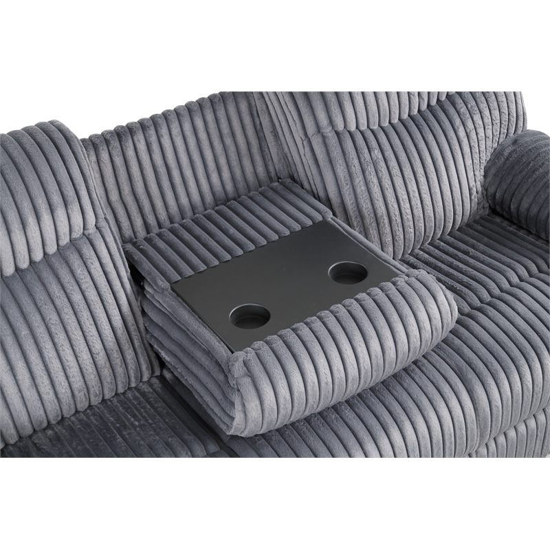 Glory Furniture Comfy G00880A-RS Reclining Sofa Gray