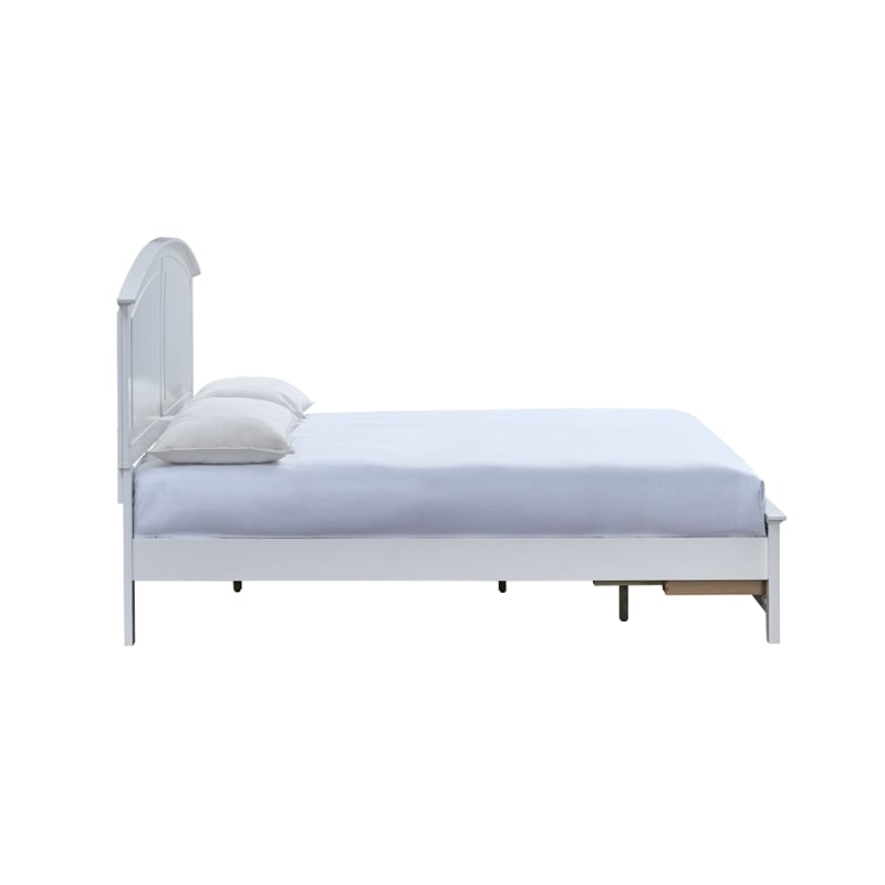 Glory Furniture Hammond 2-Drawers Queen Storage Bed in White