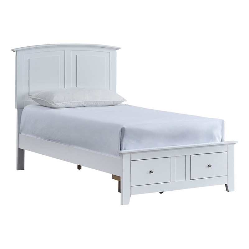 Glory Furniture Hammond G5490B-TSB Twin Storage Bed  White