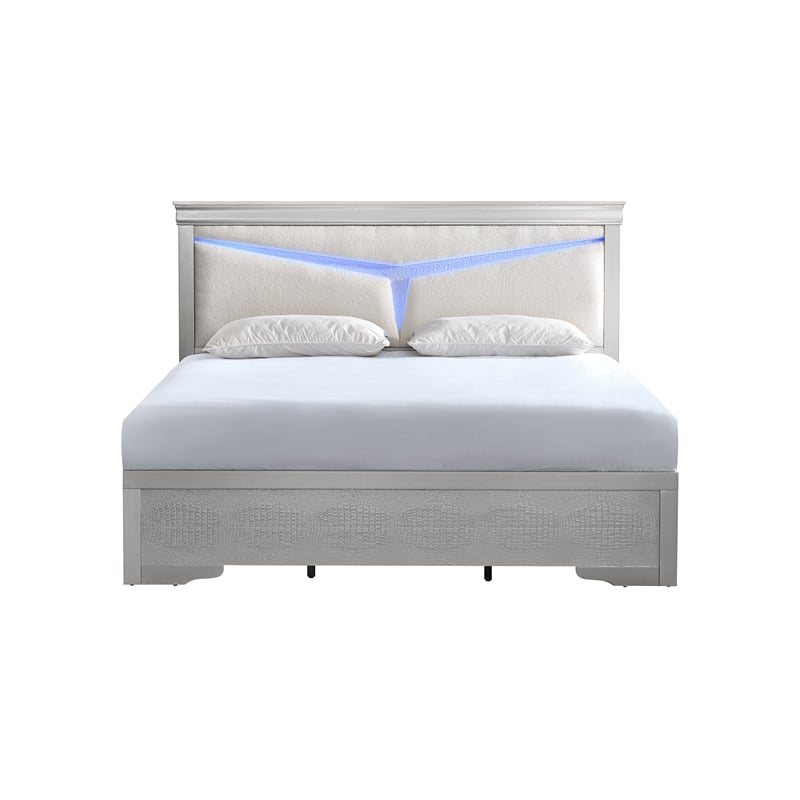 Glory Furniture Lorana G6500G-FB5 Full  Bed  Silver Champagne