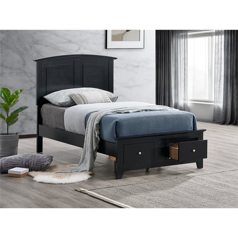 Glory Furniture Hammond G5450B-TSB Twin Storage Bed  Black