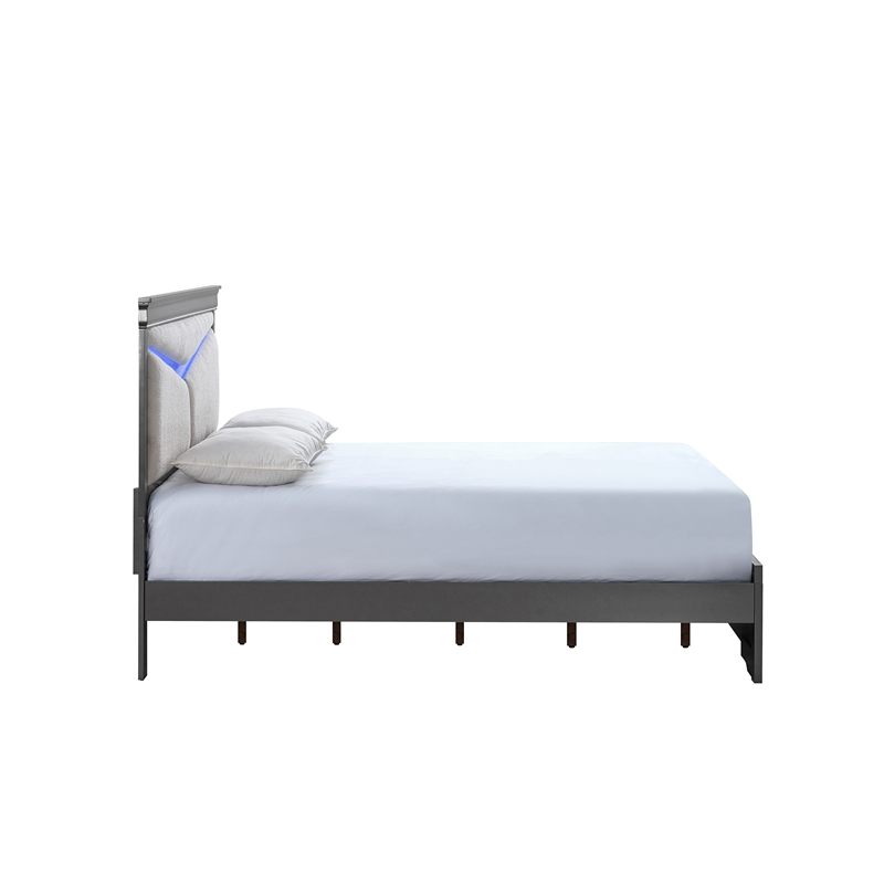 Glory Furniture Lorana G6502G-KB5 King Bed  Gunmetal Gray